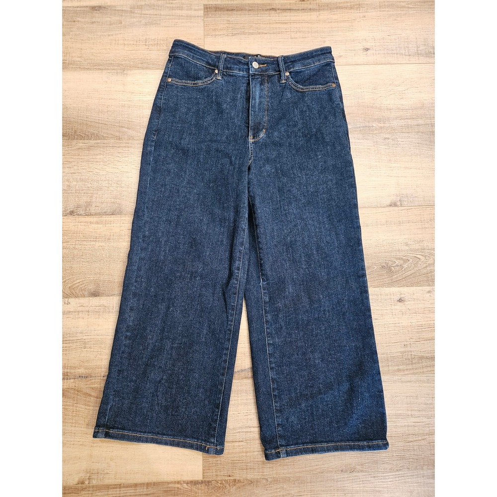 Judy Blue Women's 11/30 High Rise Tummy Control Wide Leg Crop Jeans JB88716